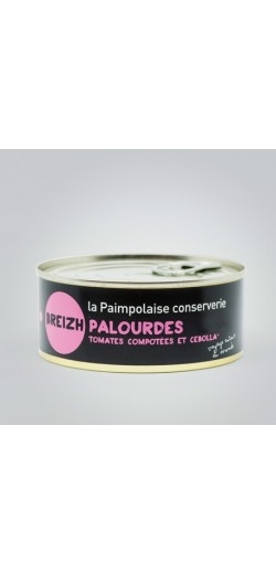 Palourde clams with tomato compote and onion la Paimpolaise conserverie